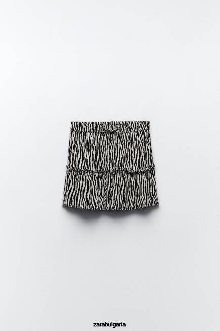 Zara облекло 66FT605 Жени печатни скорти зебра