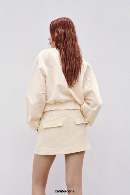 Zara облекло 66FT614 Жени джобна обувка бежово