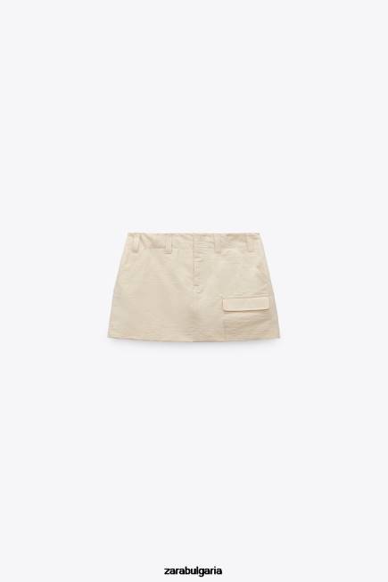 Zara облекло 66FT614 Жени джобна обувка бежово