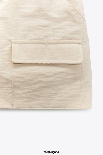 Zara облекло 66FT614 Жени джобна обувка бежово