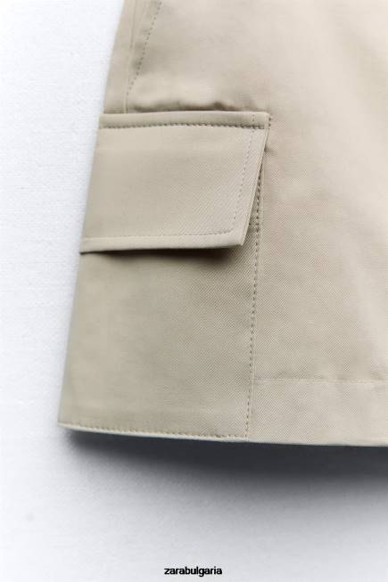 Zara облекло 66FT623 Жени джобна обувка пепел