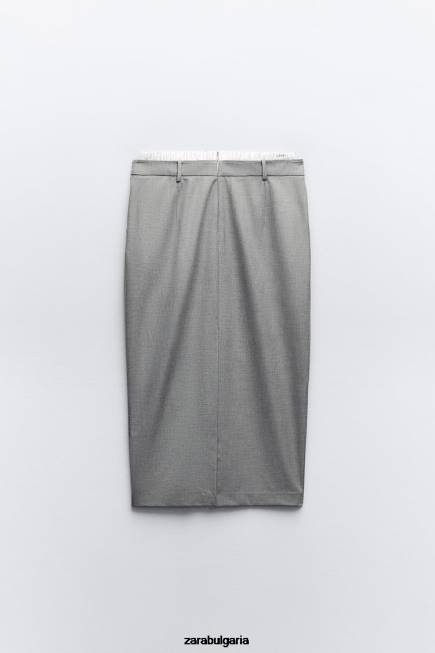 Zara облекло 66FT630 Жени смесена боксерска пола сиво