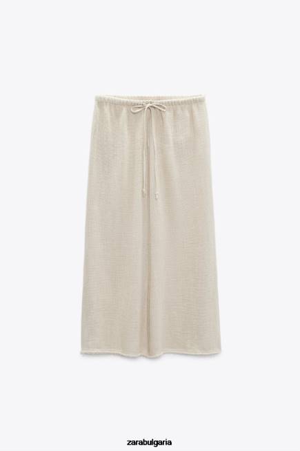 Zara облекло 66FT708 Жени рустик текстурирана пола пясък
