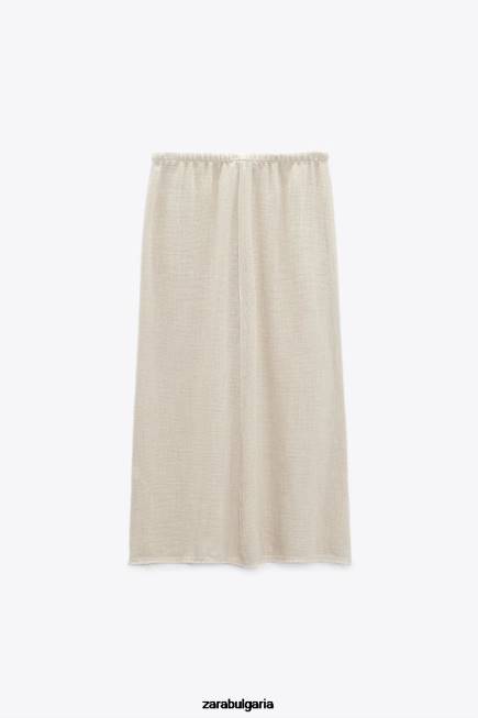 Zara облекло 66FT708 Жени рустик текстурирана пола пясък