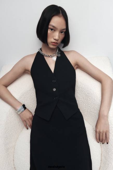 Zara аксесоари 66FT764 Жени огърлица с монети сребро