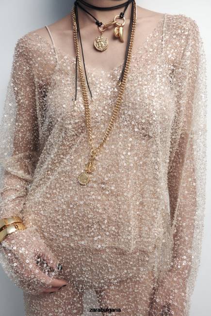 Zara аксесоари 66FT765 Жени пакет огърлици с монети златист