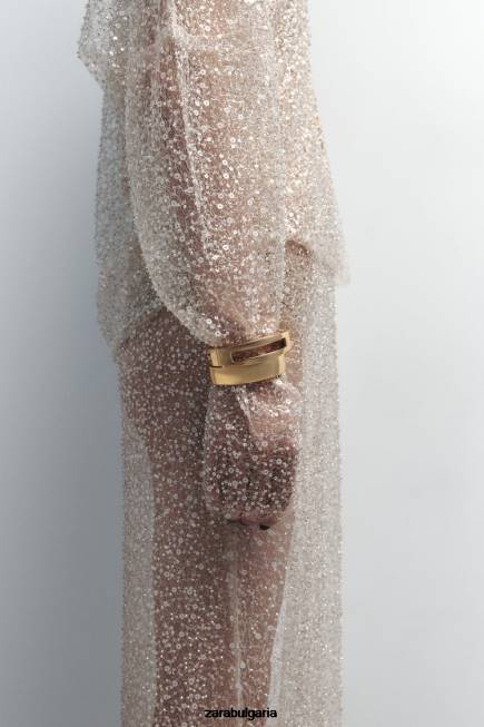 Zara аксесоари 66FT766 Жени пакет от твърди гривни златист