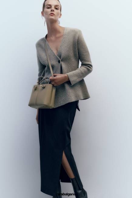 Zara аксесоари 66FT742 Жени мини градска чанта сиво