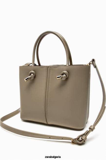 Zara аксесоари 66FT742 Жени мини градска чанта сиво