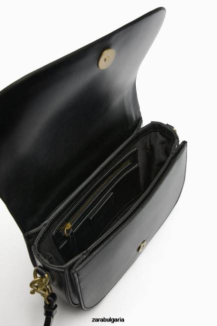 Zara аксесоари 66FT751 Жени чанта през рамо черен