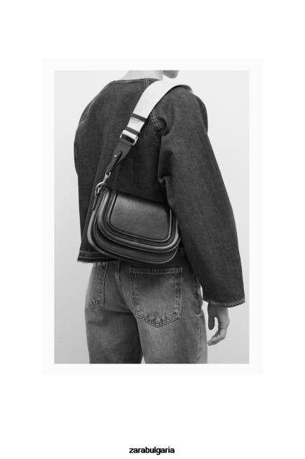 Zara аксесоари 66FT751 Жени чанта през рамо черен