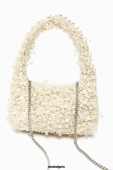 Zara аксесоари 66FT754 Жени перлена чанта през рамо оригинален