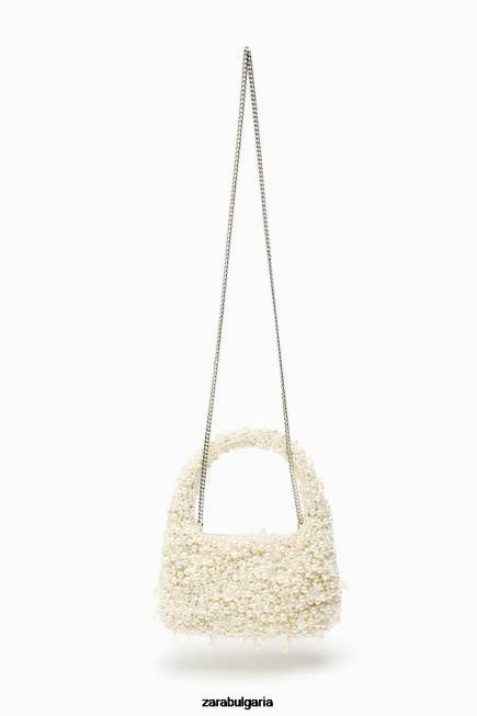 Zara аксесоари 66FT754 Жени перлена чанта през рамо оригинален