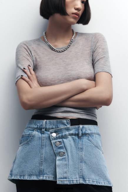 Zara аксесоари 66FT768 Жени дънков колан син