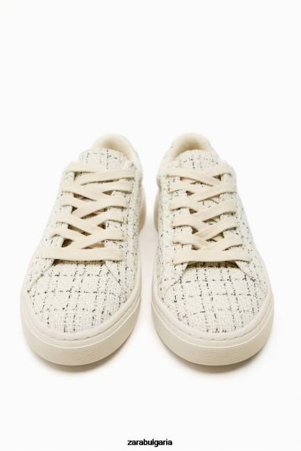 Zara обувки 66FT734 Жени ежедневни кецове от плат многоцветен