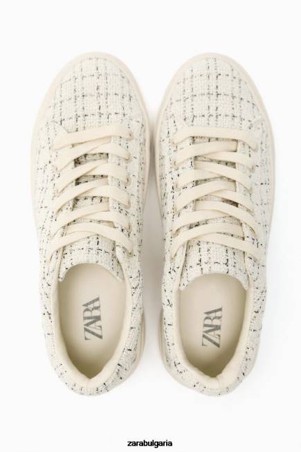 Zara обувки 66FT734 Жени ежедневни кецове от плат многоцветен