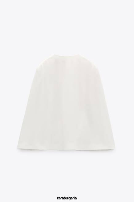 Zara облекло 66FT165 Жени сако с нос екрю