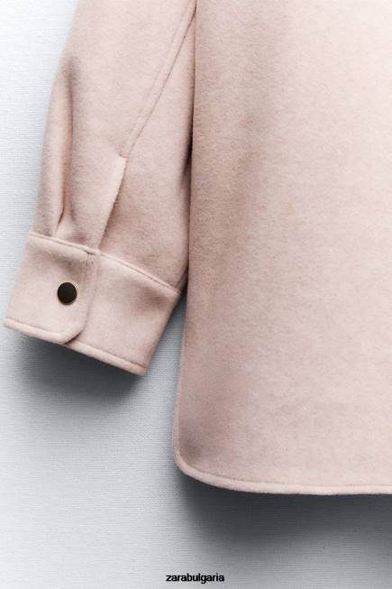 Zara облекло 66FT13 Жени мека тениска розово