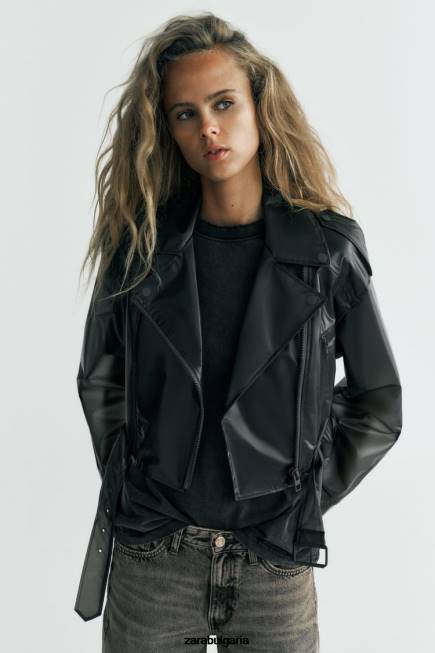 Zara облекло 66FT94 Жени прозрачно яке оригинален