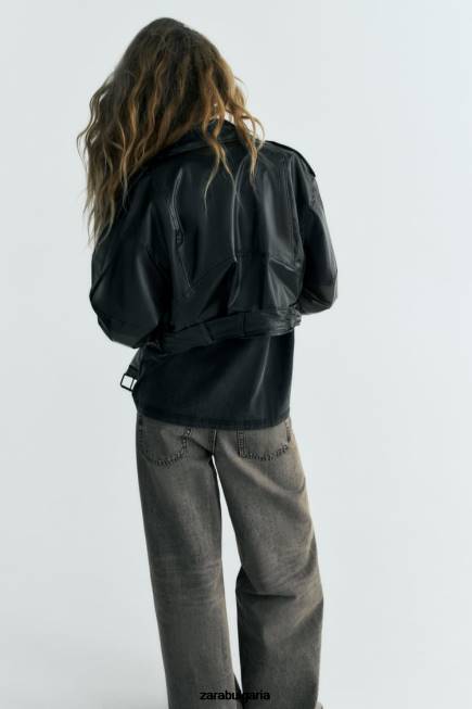 Zara облекло 66FT94 Жени прозрачно яке оригинален