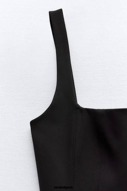 Zara облекло 66FT263 Жени разтегливо горнище черен