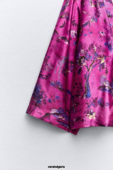 Zara облекло 66FT275 Жени кимоно с щампа многоцветен