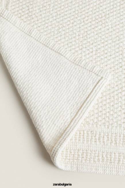 Zara аксесоари 66FT1701 унисекс памучна постелка за баня слонова кост