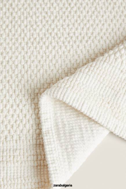 Zara аксесоари 66FT1701 унисекс памучна постелка за баня слонова кост