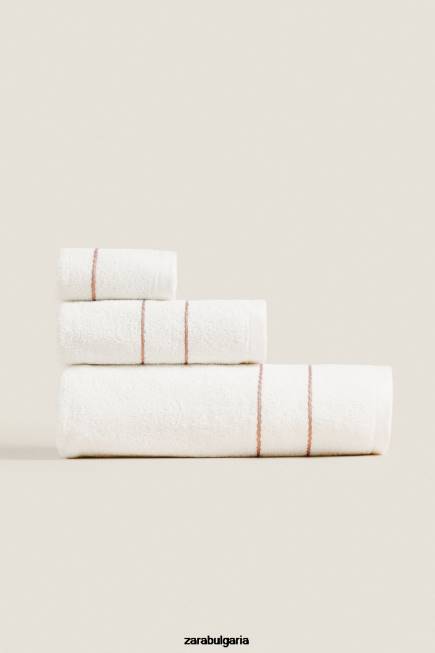 Zara аксесоари 66FT1708 унисекс кърпа с контрастни гарнитури бледо розово