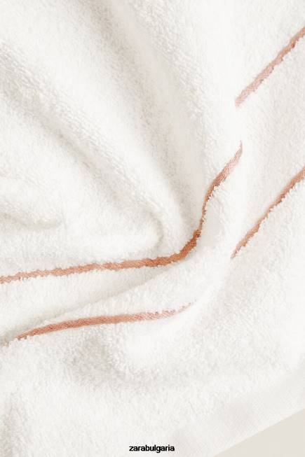 Zara аксесоари 66FT1708 унисекс кърпа с контрастни гарнитури бледо розово