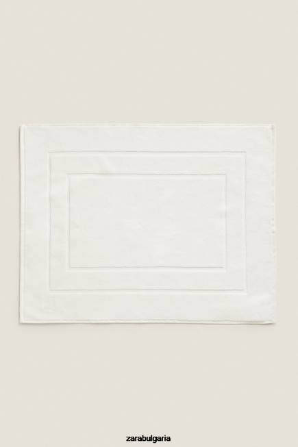 Zara аксесоари 66FT1709 унисекс първокласна памучна постелка за баня слонова кост
