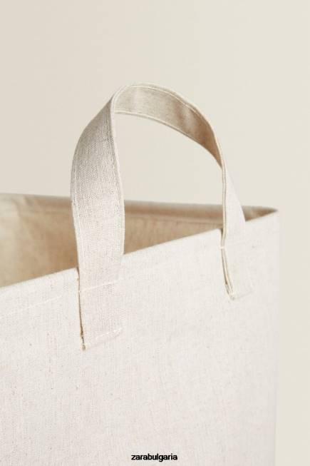 Zara аксесоари 66FT1711 унисекс сгъваем кош за пране светло бежово