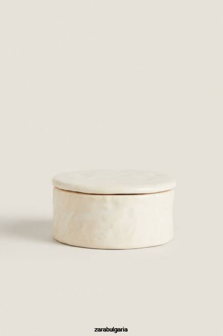 Zara аксесоари 66FT1715 унисекс но керамичен буркан сметана