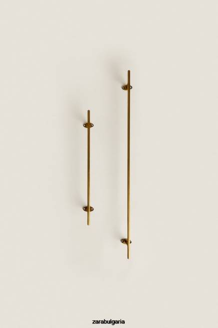 Zara аксесоари 66FT1741 унисекс стоманена поставка за хавлии със златист цвят златист