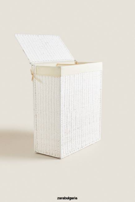 Zara аксесоари 66FT1745 унисекс кош за пране с две отделения бяло