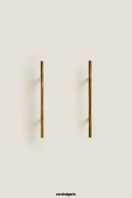 Zara аксесоари 66FT1746 унисекс дълго метално ухо за издърпване (опаковка от 2) златист