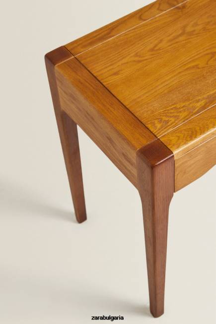 Zara аксесоари 66FT1629 унисекс нощно шкафче от дъб с чекмедже тъмно кафяво