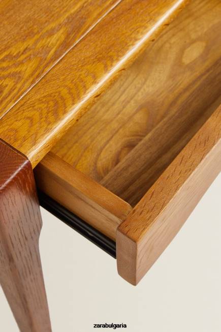 Zara аксесоари 66FT1629 унисекс нощно шкафче от дъб с чекмедже тъмно кафяво