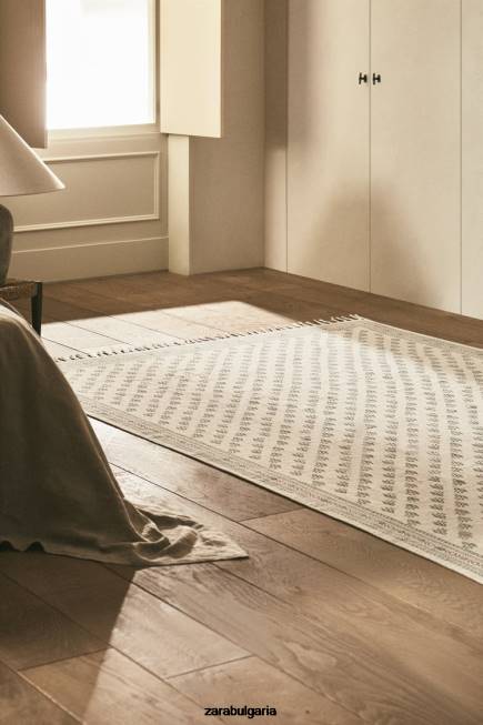 Zara аксесоари 66FT1642 унисекс килим с блоков печат многоцветен