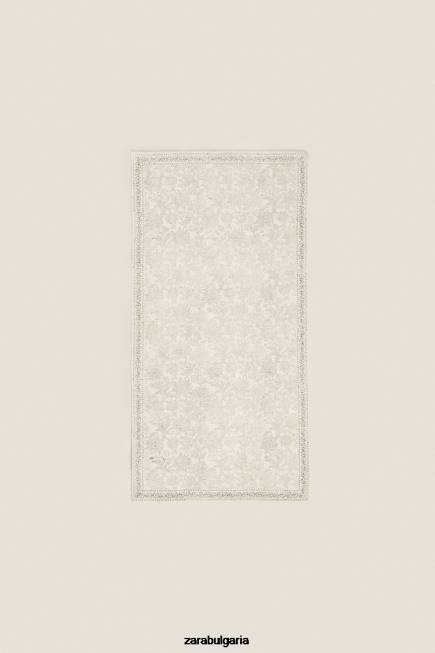 Zara аксесоари 66FT1643 унисекс килим с блоков печат многоцветен