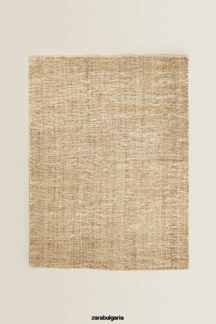 Zara аксесоари 66FT1647 унисекс килим от юта. светло бежово