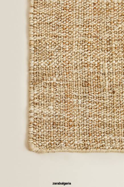 Zara аксесоари 66FT1647 унисекс килим от юта. светло бежово