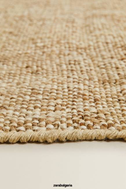 Zara аксесоари 66FT1647 унисекс килим от юта. светло бежово
