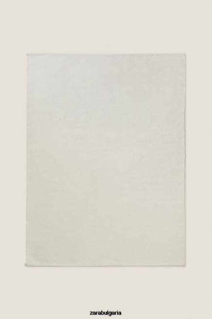 Zara аксесоари 66FT1650 унисекс килим от вълнена смес екрю