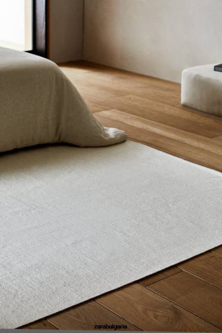 Zara аксесоари 66FT1650 унисекс килим от вълнена смес екрю