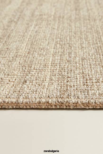 Zara аксесоари 66FT1655 унисекс тъкан килим от сезал светло бежово