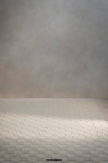 Zara аксесоари 66FT1656 унисекс килим 01 - ввд сметана