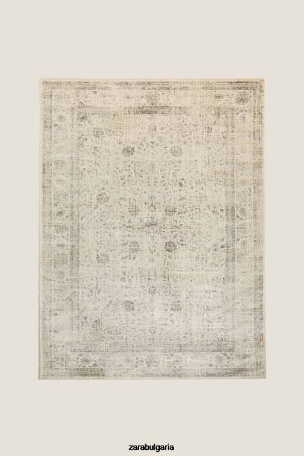 Zara аксесоари 66FT1658 унисекс ретро килим бежово