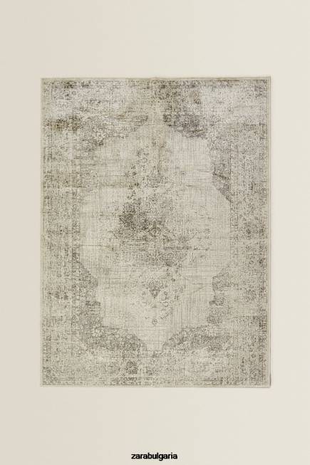 Zara аксесоари 66FT1659 унисекс ретро килим сиво
