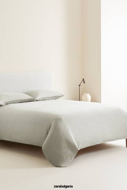 Zara аксесоари 66FT1661 унисекс (140 g/m²) пран плосък чаршаф светло зелено